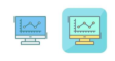 linje Diagram vektor ikon