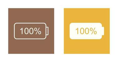 Einzigartiges Vektorsymbol für volle Batterie vektor