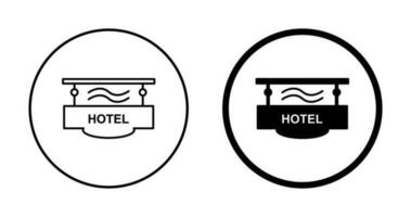 Vektorsymbol für Hotelzeichen vektor