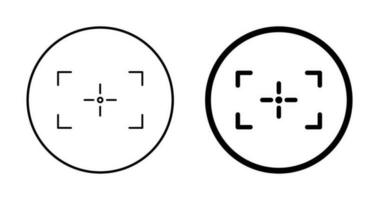 einzigartiges Fokusvektorsymbol vektor