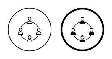 einzigartiges Netzwerkgruppen-Vektorsymbol vektor