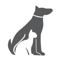 Haustier Hund und Katze Symbol Material für Design