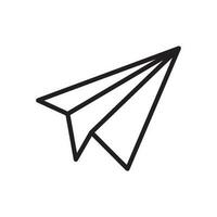 Papier Flugzeug Symbol Design Vektor Vorlage