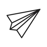 Papier Flugzeug Symbol Design Vektor Vorlage