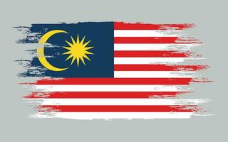 malaysia flagga mall borsta vektor illustration