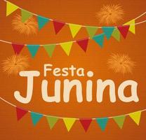 Festa Junina Urlaub Hintergrund vektor