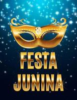 Festa Junina Urlaub Hintergrund traditionelle Brasilien Juni Festival Party vektor