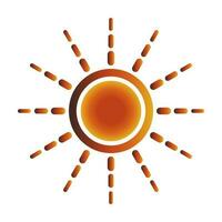 Sonne Symbol oder Logo isoliert Zeichen Symbol Vektor Illustration.