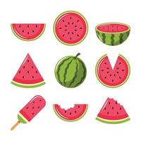 vattenmelonfrukter som för sommaren vektor