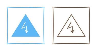 einzigartiges Stromgefahren-Vektorsymbol vektor