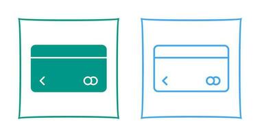 einzigartiges Vektorsymbol für Kreditkarten vektor