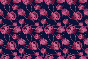 Blume Rose Blühen nahtlos Muster zum Tapete, Textil, Stoff, Kleidung, Dekoration vektor