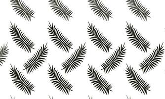Muster Palme Blätter, nahtlos. Blätter Muster. endlos Hintergrund. nahtlos vektor