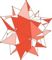 abstrakt polygonal element design. vektor