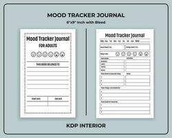 Stimmung Tracker Tagebuch zum Erwachsene vektor