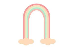 Regenbogen Pastell- Vektor Illustration