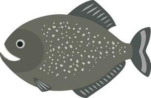 piranha illustration fisk vektor