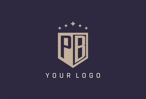 pb Initiale Schild Logo Symbol geometrisch Stil Design vektor