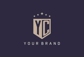 yc Initiale Schild Logo Symbol geometrisch Stil Design vektor