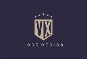 vx Initiale Schild Logo Symbol geometrisch Stil Design vektor