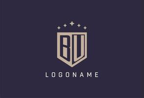 bu Initiale Schild Logo Symbol geometrisch Stil Design vektor