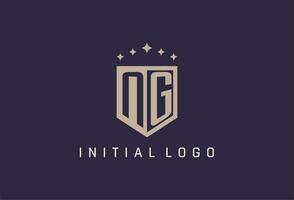 ng Initiale Schild Logo Symbol geometrisch Stil Design vektor