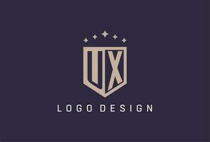 ux Initiale Schild Logo Symbol geometrisch Stil Design vektor