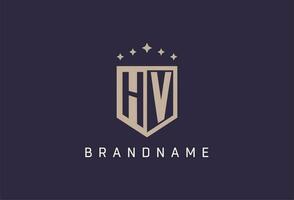 hv Initiale Schild Logo Symbol geometrisch Stil Design vektor