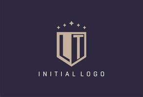 lt Initiale Schild Logo Symbol geometrisch Stil Design vektor