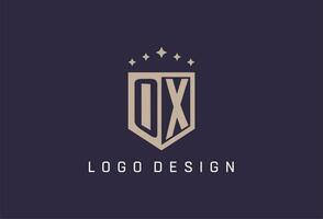 Ochse Initiale Schild Logo Symbol geometrisch Stil Design vektor