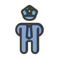 Polizist-Icon-Design vektor