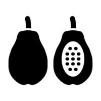 Papaya-Icon-Design vektor