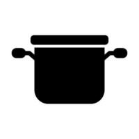 Suppe Topf Glyphe Symbol Design vektor