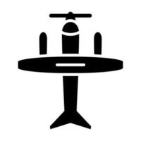 Wasserflugzeug Vektor Glyphe Symbol zum persönlich und kommerziell verwenden.