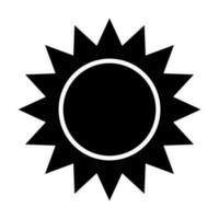 Sonne Vektor Glyphe Symbol zum persönlich und kommerziell verwenden.