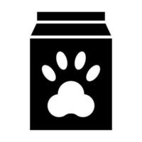sällskapsdjur mat vektor glyf ikon för personlig och kommersiell använda sig av.