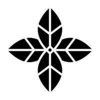 Minze Vektor Glyphe Symbol zum persönlich und kommerziell verwenden.