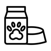 Hund Essen Vektor dick Linie Symbol zum persönlich und kommerziell verwenden.