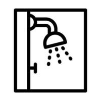 Dusche Vektor dick Linie Symbol zum persönlich und kommerziell verwenden.
