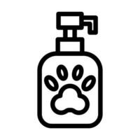 Haustier Shampoo Vektor dick Linie Symbol zum persönlich und kommerziell verwenden.