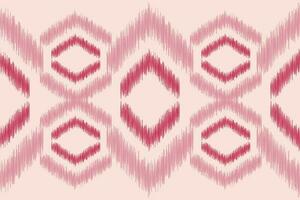 etnisk ikat tyg mönster geometrisk stil.afrikansk ikat broderi etnisk orientalisk mönster rosa bakgrund. abstrakt, vektor, illustration.för textur, kläder, inslagning, dekoration, matta. vektor
