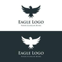 einfach Adler Vogel Logo Vorlage Design mit kreativ Idee.Vektor Illustration. vektor