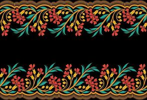 botanisk blommig sömlös. bakgrund sömlös mönster geometrisk etnisk mönster design för bakgrund, matta, tapet, Kläder, omslag, batik, tyg, utskrift textil- illustration. vektor
