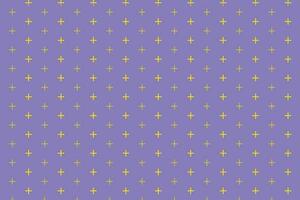modern abstrakt sömmar gul plus mönster på iris bakgrund vektor