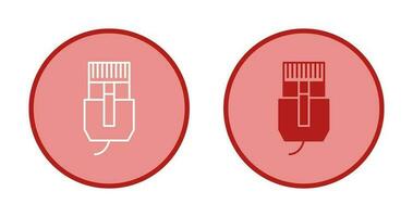 unik internet kabel- vektor ikon