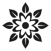geometrisk enkel blomma vektor ikon design. natur platt ikon.