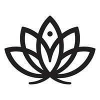 Fisch und Lotus Vektor Symbol Design. Blume eben Symbol.