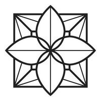 abstrakt Blumen- Vektor Symbol Design. geometrisch Symbol Symbol gut zum drucken und Netz.