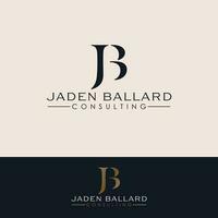 jaden Ballard Beratung Vektor Logo Design. Briefe j und b Logotyp. Initialen jb Logo Vorlage.