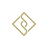 kariert elegant und luxuriös Briefe ss Monogramm Logo Design Vektor. vektor